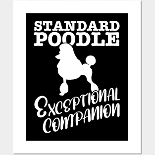 Standard Poodle Exceptional Companion Dog Graphic Posters and Art